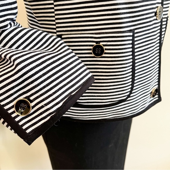NWT Talbots Black Stripe Blazer - Picture 8 of 14